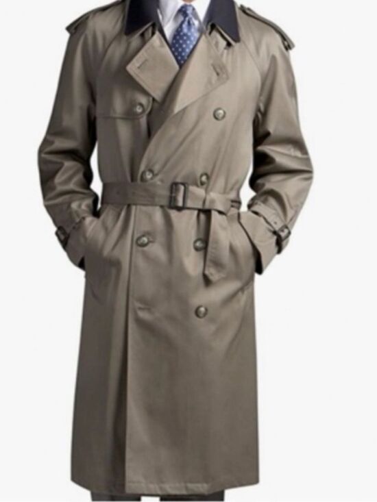 Ralph Lauren Other - Chaps Ralph Lauren Mens Olive Green Vintage Double Breasted Trench Coat Size 46R